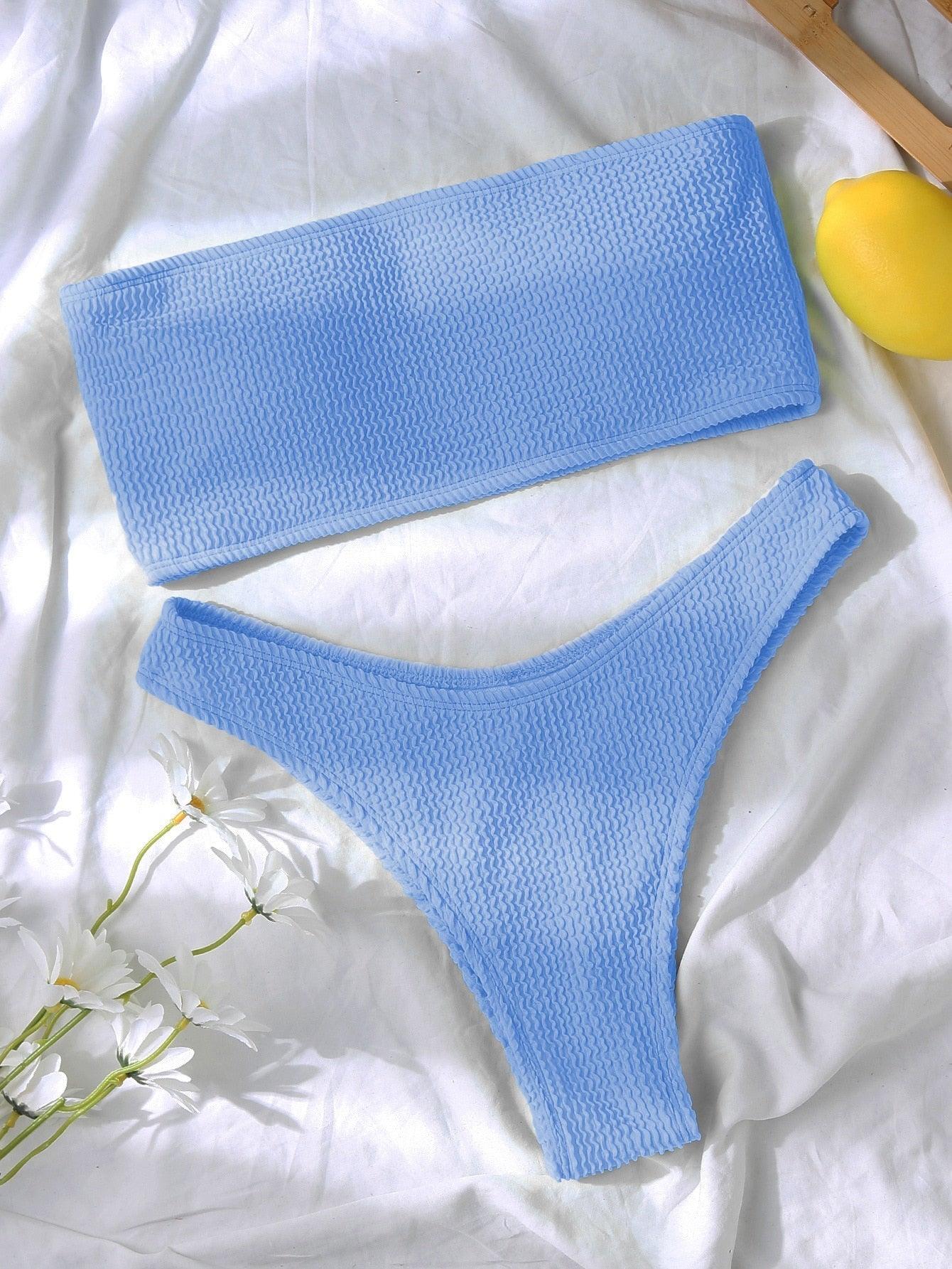 Conjunto de Bikini Elegante con Push-Up para Mujeres