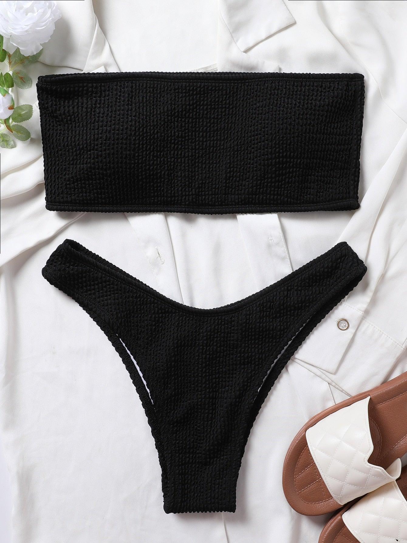 Conjunto de Bikini Elegante con Push-Up para Mujeres