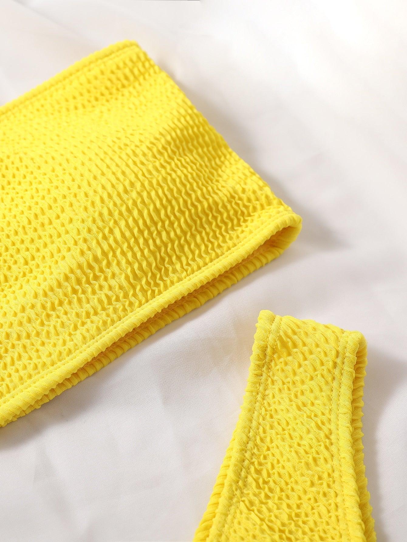Conjunto de Bikini Elegante con Push-Up para Mujeres
