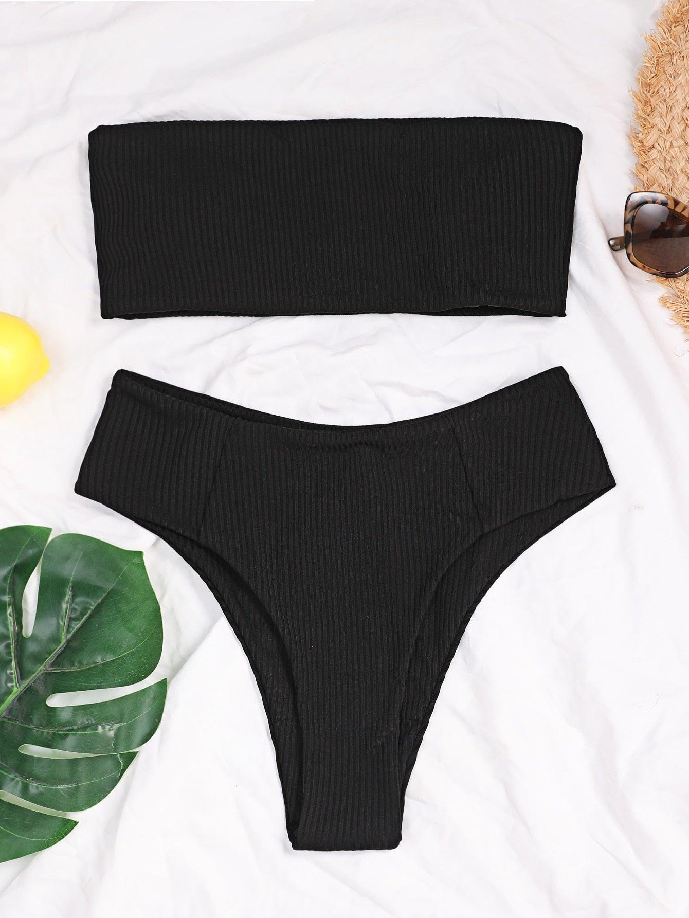 Conjunto de Bikini Elegante con Push-Up para Mujeres