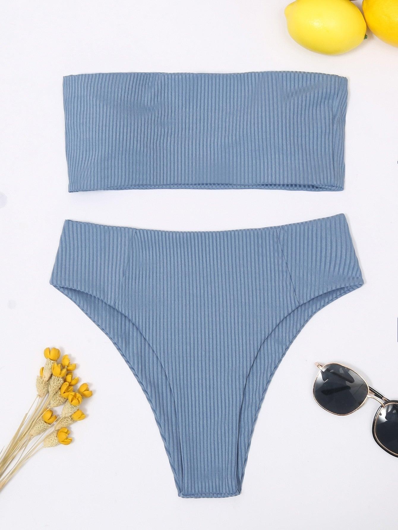 Conjunto de Bikini Elegante con Push-Up para Mujeres