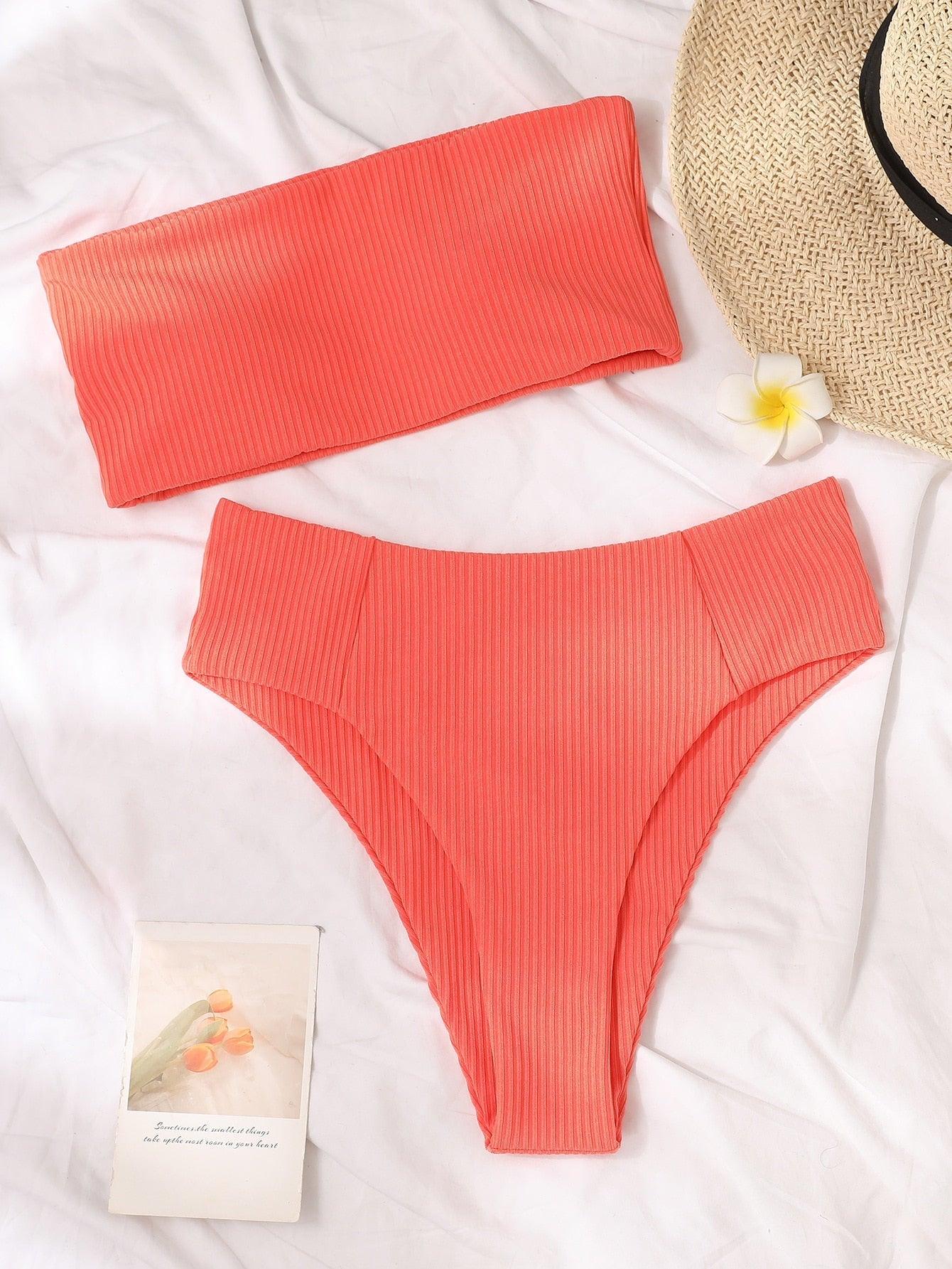 Conjunto de Bikini Elegante con Push-Up para Mujeres