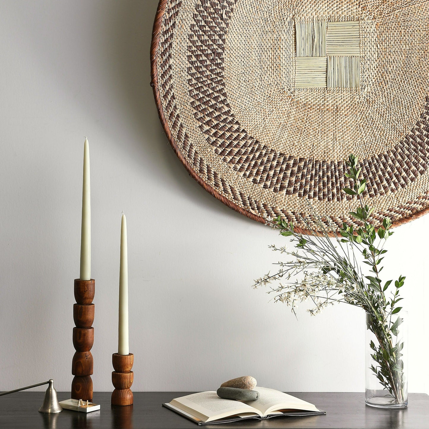 Soporte de candelabro de pino Totem