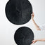 Hand-Painted Black Binga Flat Basket Set