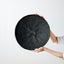 Hand-Painted Black Binga Flat Basket Set
