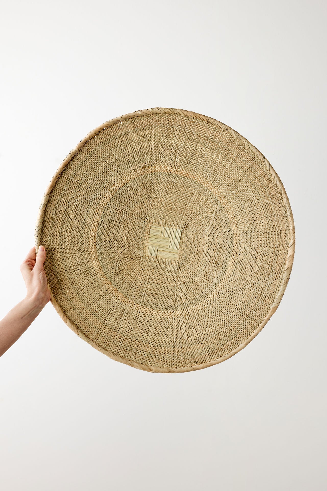 Panier mural tissé naturel Binga Blonde