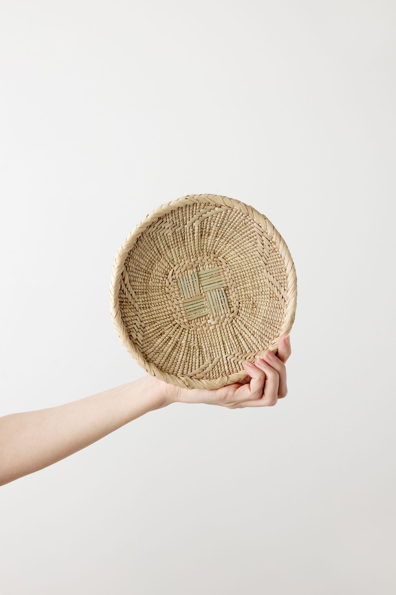 Panier mural tissé naturel Binga Blonde