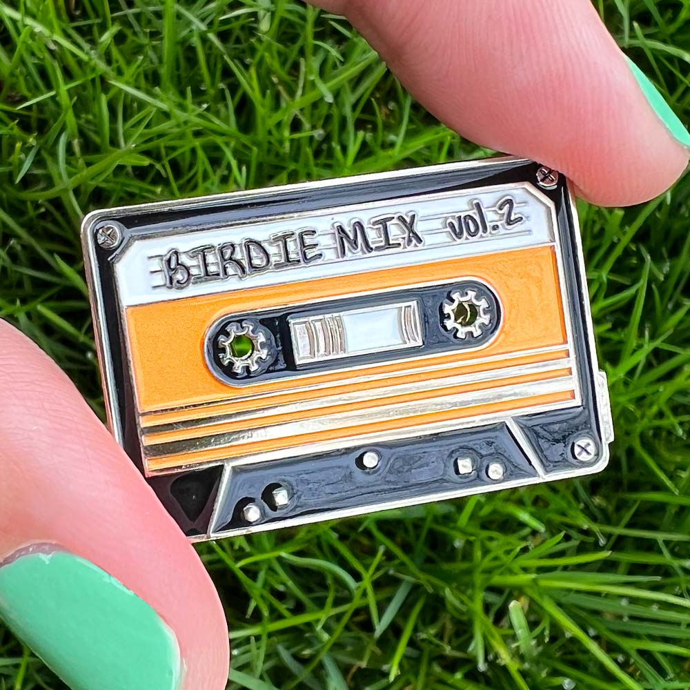 Épinglette Cassette Birdie Mix - Support Métallique Verrouillant