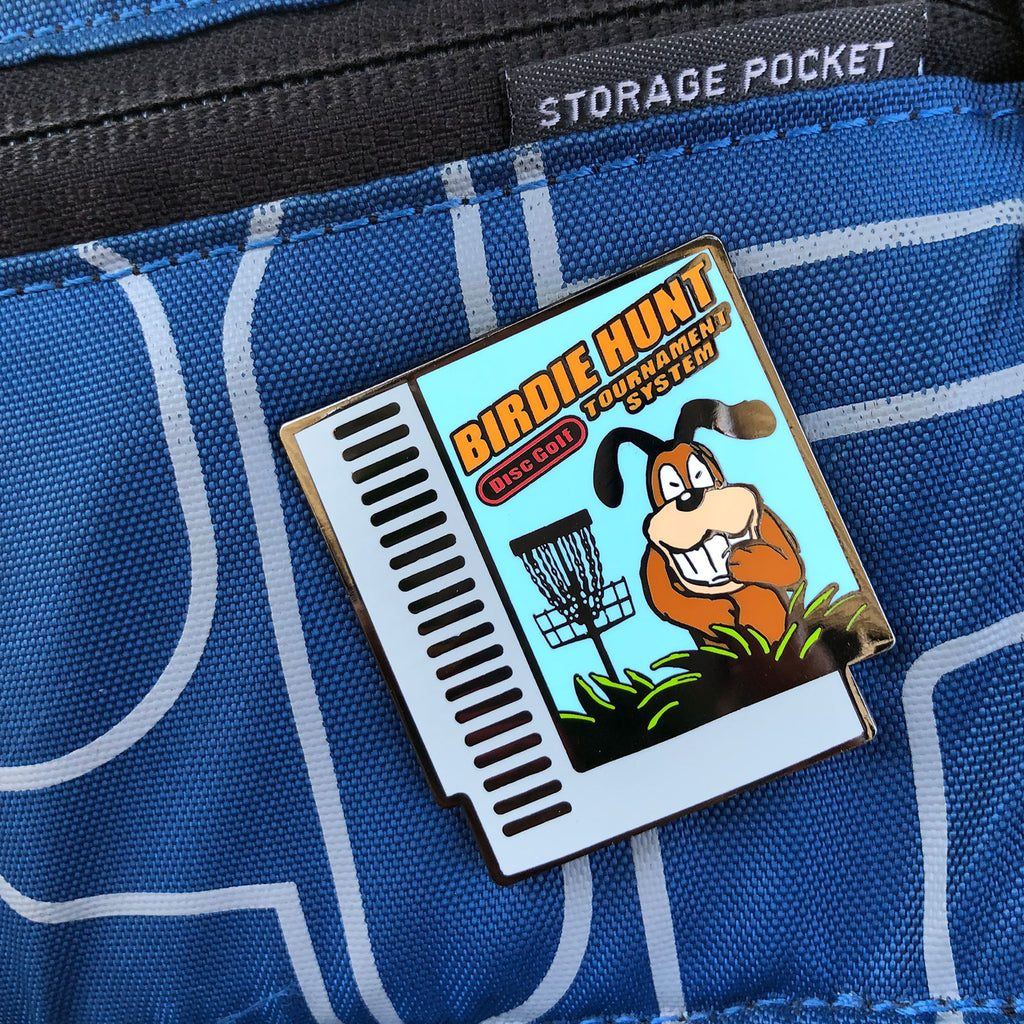 Birdie Hunt Pin with Locking Metal Backer
