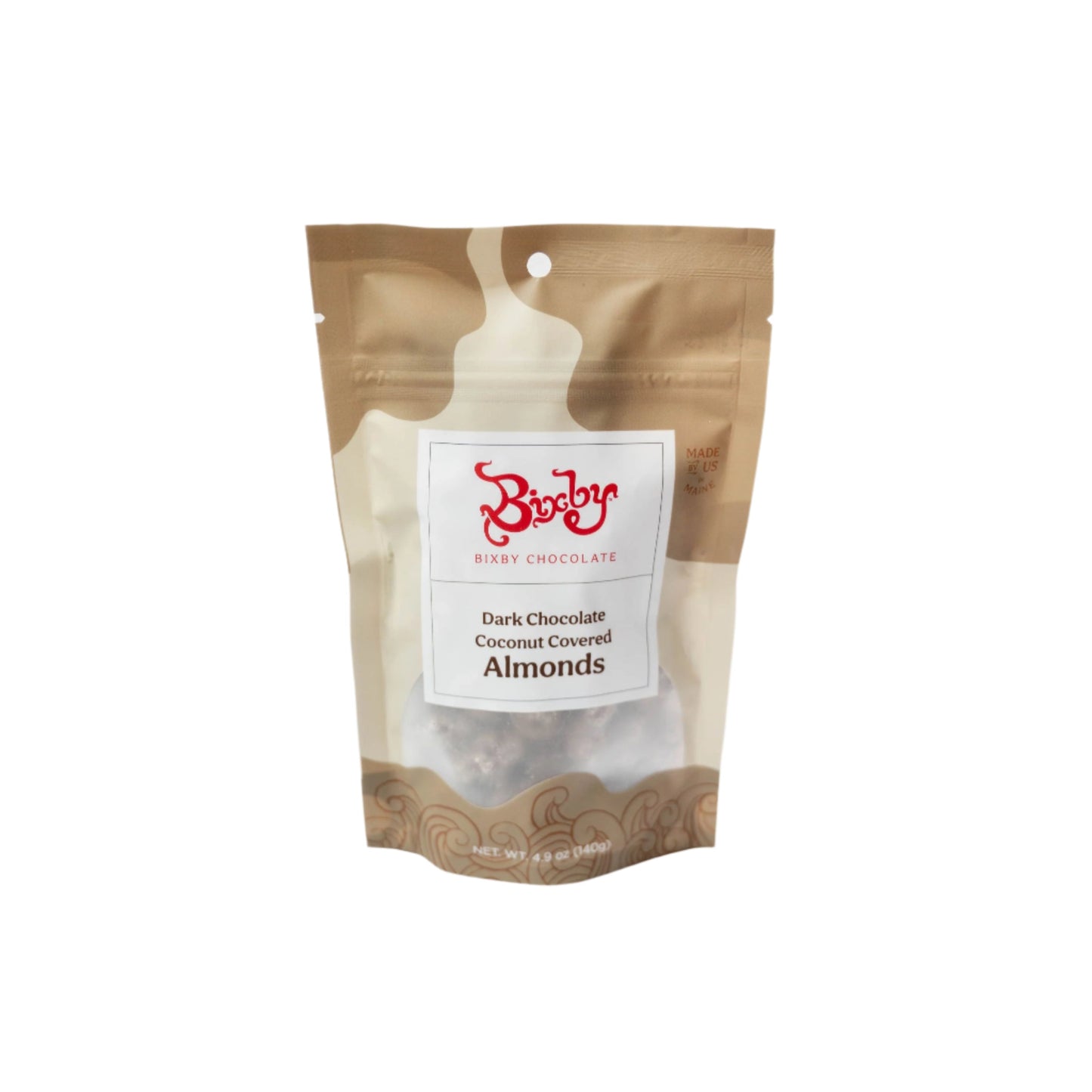 Almendras con coco y chocolate negro