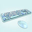 Ensemble de clavier sans fil à touches rondes