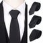 Corbata delgada negra elegante para hombres - Calidad premium