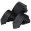 Corbata delgada negra elegante para hombres - Calidad premium