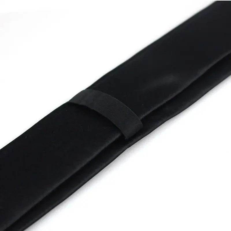 Corbata delgada negra elegante para hombres - Calidad premium