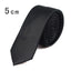 Corbata delgada negra elegante para hombres - Calidad premium