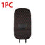 Tapis de protection de siège de voiture noir avec surpiqûres rouges