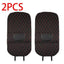 Tapis de protection de siège de voiture noir avec surpiqûres rouges
