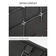 Tapis de protection de siège de voiture noir avec surpiqûres rouges