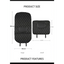 Tapis de protection de siège de voiture noir avec surpiqûres rouges