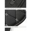 Tapis de protection de siège de voiture noir avec surpiqûres rouges