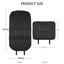 Tapis de protection de siège de voiture noir avec surpiqûres rouges