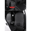 Tapis de protection de siège de voiture noir avec surpiqûres rouges