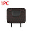 Tapis de protection de siège de voiture noir avec surpiqûres rouges