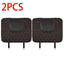 Tapis de protection de siège de voiture noir avec surpiqûres rouges