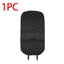 Tapis de protection de siège de voiture noir avec surpiqûres rouges