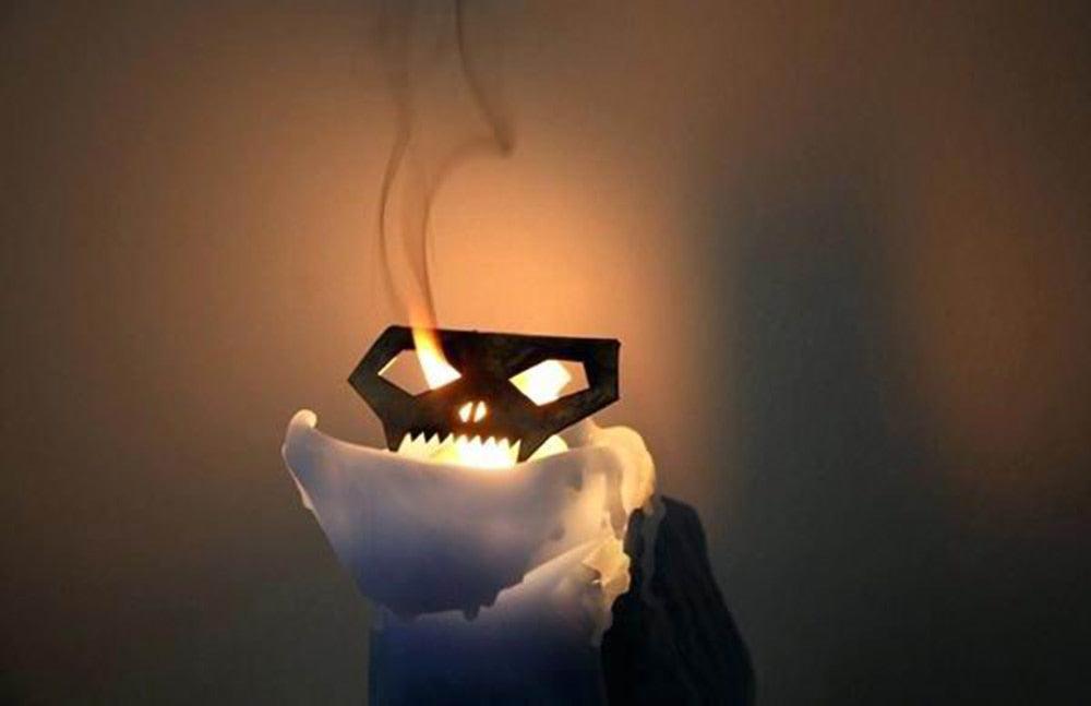 Black Cat Skeleton Candle - Unique Gift for Cat Lovers