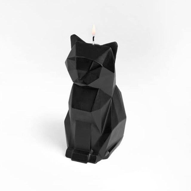 Black Cat Skeleton Candle - Unique Gift for Cat Lovers