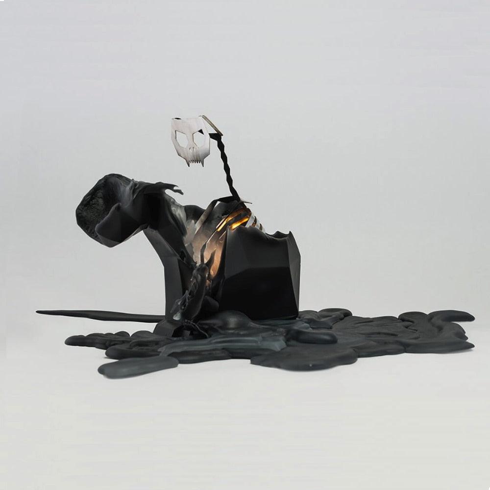 Black Cat Skeleton Candle - Unique Gift for Cat Lovers