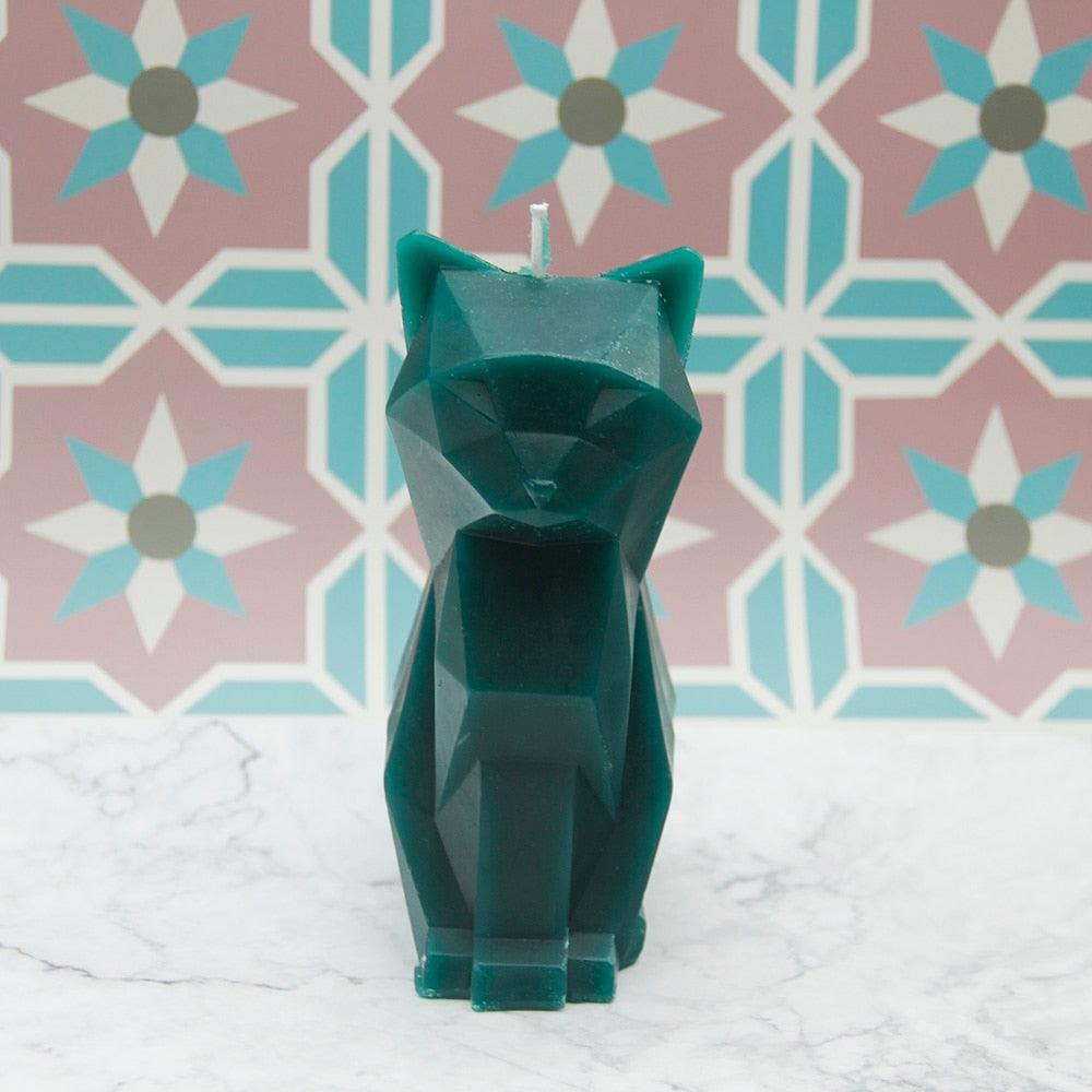 Black Cat Skeleton Candle - Unique Gift for Cat Lovers