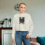 Sudadera recortada de mujer Gato Negro
