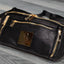 Bolso bandolera de cuero negro
