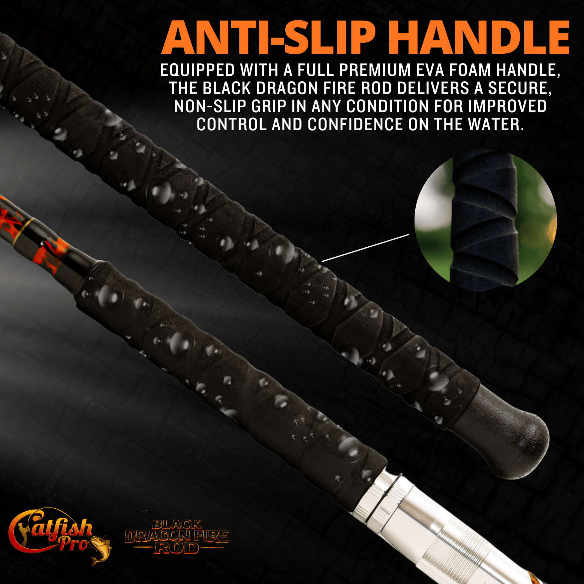Ultimate Black Dragon Catfish Casting Rod - Korvel