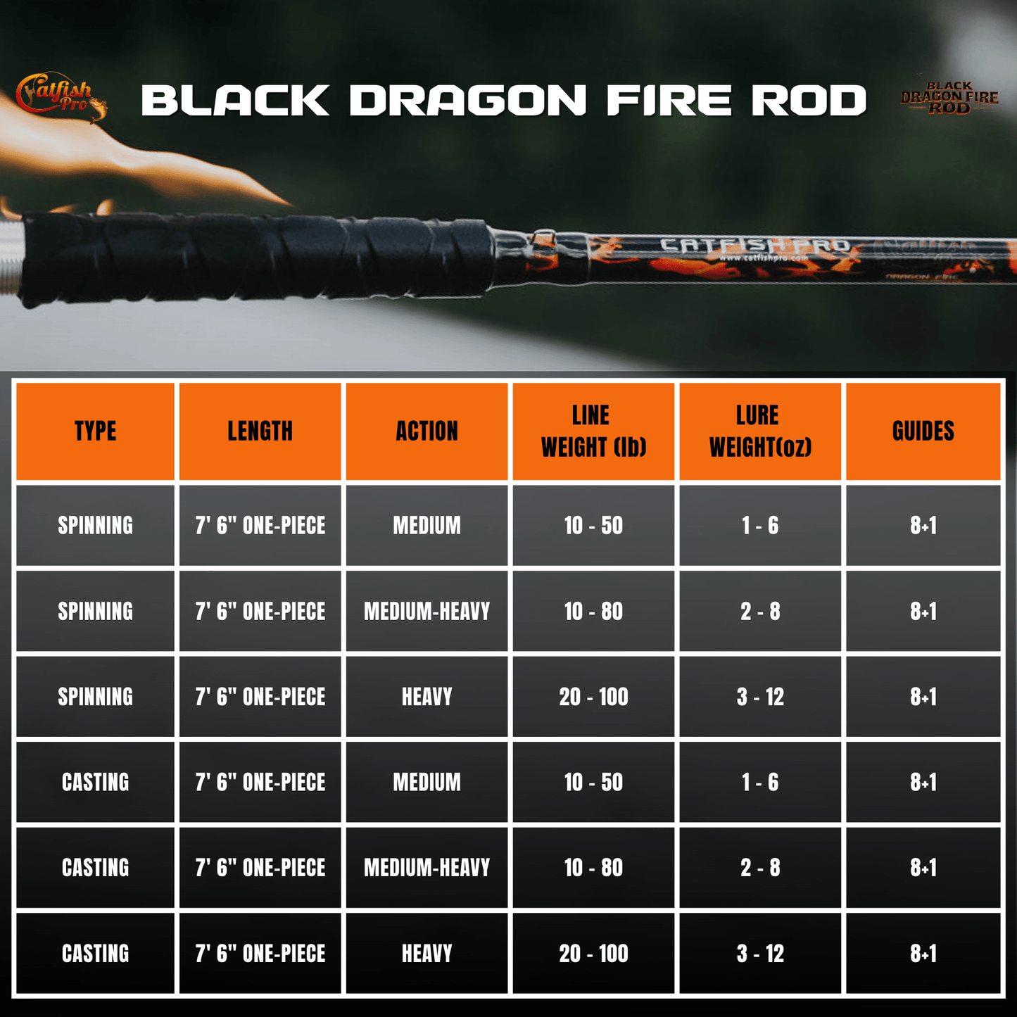 Bâton lumineux de feu tournant Black Dragon