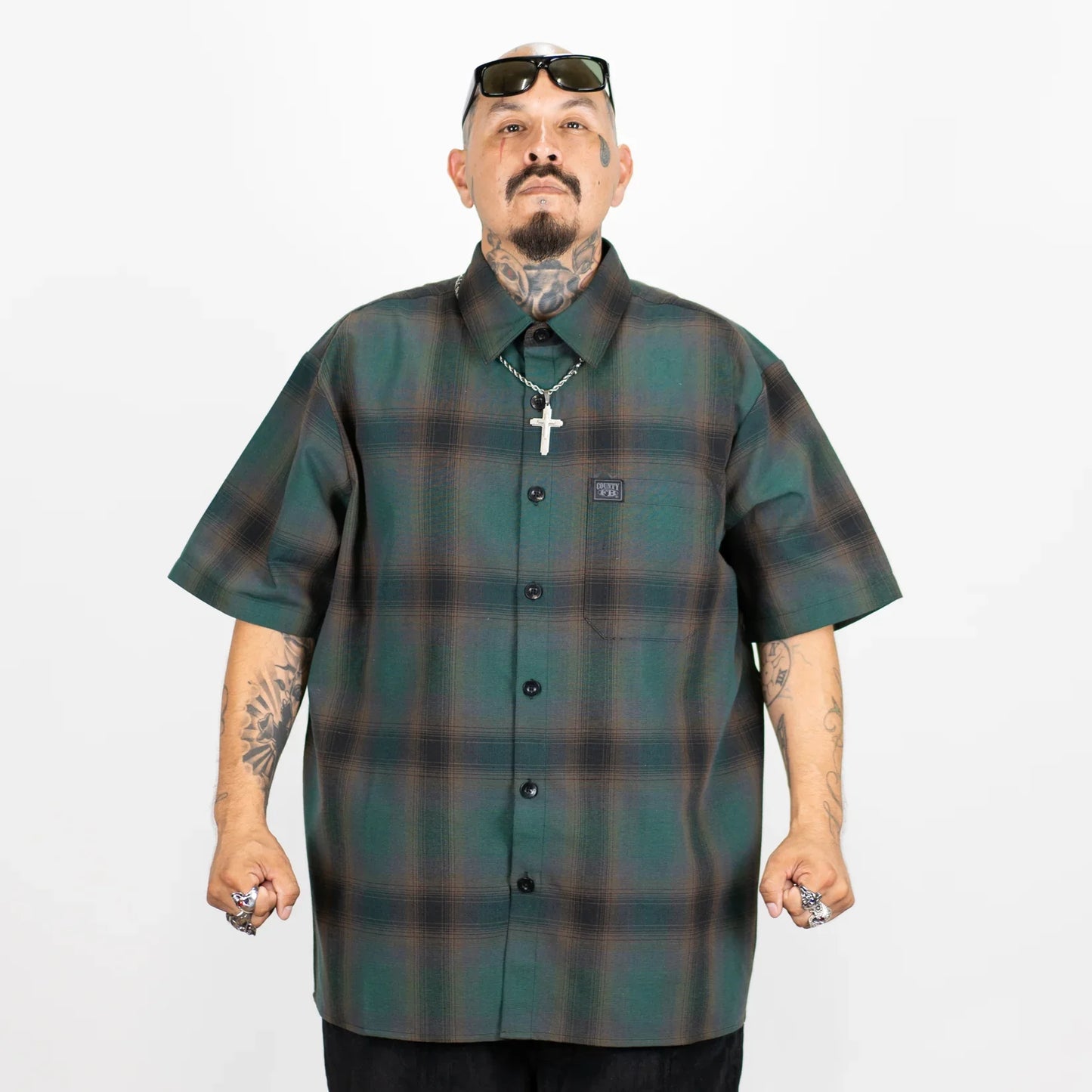 FB County Short Sleeve Checker Flannel Shirt - Korvel