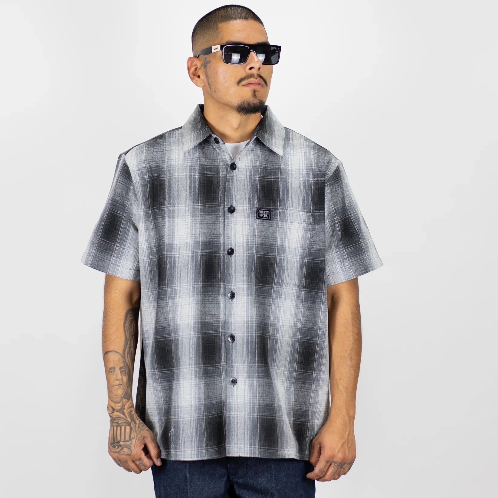 FB County Short Sleeve Checker Flannel Shirt - Korvel