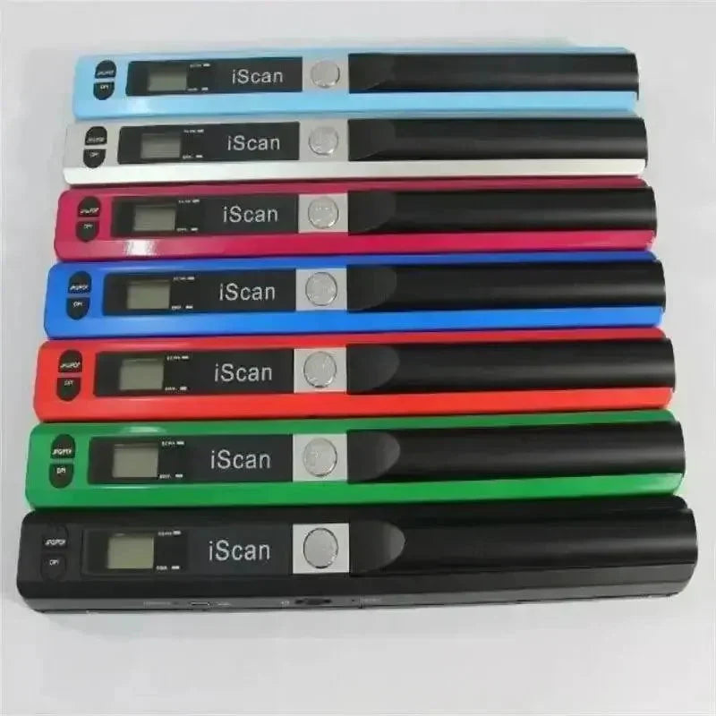 Escáner portátil de mano A4 HD negro
