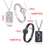Ensemble de collier et bracelet cœur noir - Bijoux en acier inoxydable