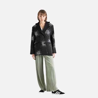 Black high-end suit jacket for women loose fitting suit for women - Korvel
