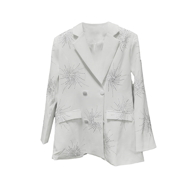 Black high-end suit jacket for women loose fitting suit for women - Korvel