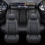 Premium Black Leather Car Seat Covers by Seametal