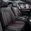 Premium Black Leather Car Seat Covers by Seametal