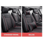 Premium Black Leather Car Seat Covers by Seametal