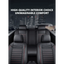 Premium Black Leather Car Seat Covers by Seametal