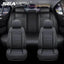 Premium Black Leather Car Seat Covers by Seametal