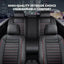 Premium Black Leather Car Seat Covers by Seametal