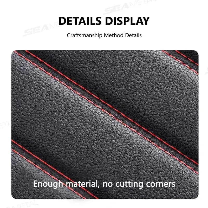 Premium Black Leather Car Seat Covers by Seametal